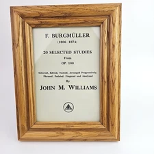 Vintage Solid Oak Picture Frame 9x7 inh Vertical Horizontal Photo 5x7 in Beveled