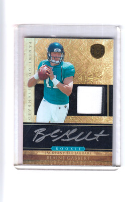 2011 Panini Gold Standard Blaine Gabbert #257 Rookie JERSEY/ AUTOGRAPH /325