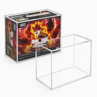 Dragon Ball Super: Fusion World FB-01 Acrylic Booster Box Display Case New