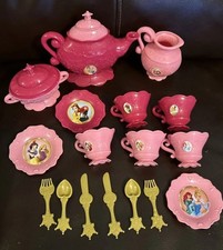 Disney princess plastic pink tea set.