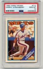 1988 Topps Tiffany Darryl Strawberry #710 PSA 10! Gem mint! Rare!