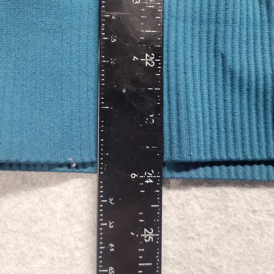 Top para mujer Athleta tejido azul ombre torcido 1/4 cremallera agujeros para los pulgares ropa deportiva talla M Foto 4 de 4