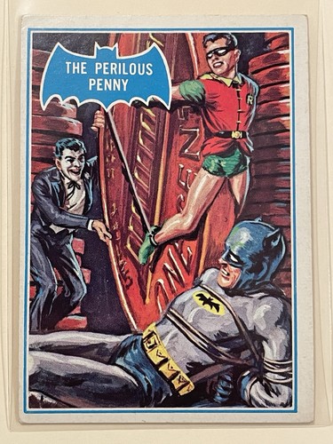 1966 Topps Batman Blue Bat #43B The Perilous Penny — TAG (grade unconfirmed)
