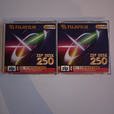 2x FUJIFILM  Zip Disk 250MB - Zustand Sehr Gut
