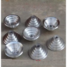 1x Puleggia in alluminio 14mm-28mm foro scanalatura ad A 5 gradini per trasmissione albero motore#