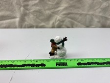 Kid Building Snowman decoration