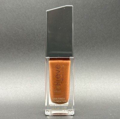 1 Believe Beauty Foundation Skin Finish Chestnut Med To Full Coverage .85 fl oz