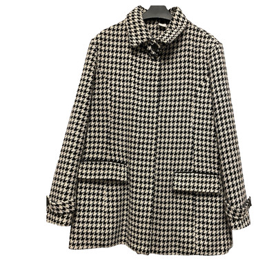 Cotton Traders Damenjacke Hahnentritt Peacoat schwarz-weiß UK-Größe 14