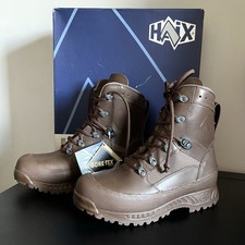 HAIX Combat High Liability Military Boots UK 7 Brown Leather Goretex Army NWT