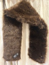 Gucci Scarf Fake Fur 9.8in Women Very Good Condition Made in Italy