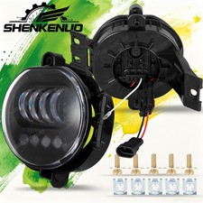 Led Fog Lights White Lamps For 2002-2008 Dodge Ram 15002500 Pick Up Clear Lens