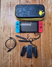 Nintendo Switch With Accessories (Left Joy Con Shoulder Button Doesn