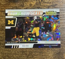2021 Contenders Draft Front Row Seats Cracked Ice Nico Collins /23 Michigan OSU