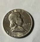 1954 D Franklin Silver Half Dollar With Luster