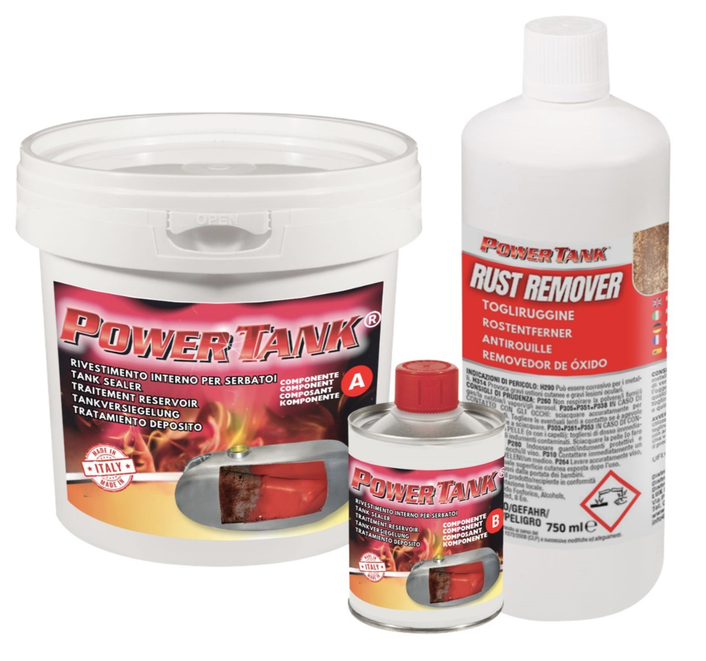 Kit Power Tank per Riparazione Serbatoi Arrugginiti