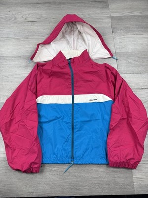 Vintage Helly Hansen Jacket Women M Tech Windbreaker Full Zip Hoodie Colorblock