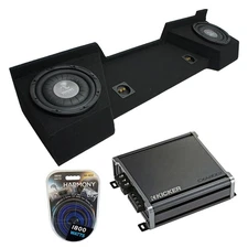 2007-2013 Chevy Silverado Ext Cab Truck Harmony F124 Dual 12" Sub Box & CXA800.1