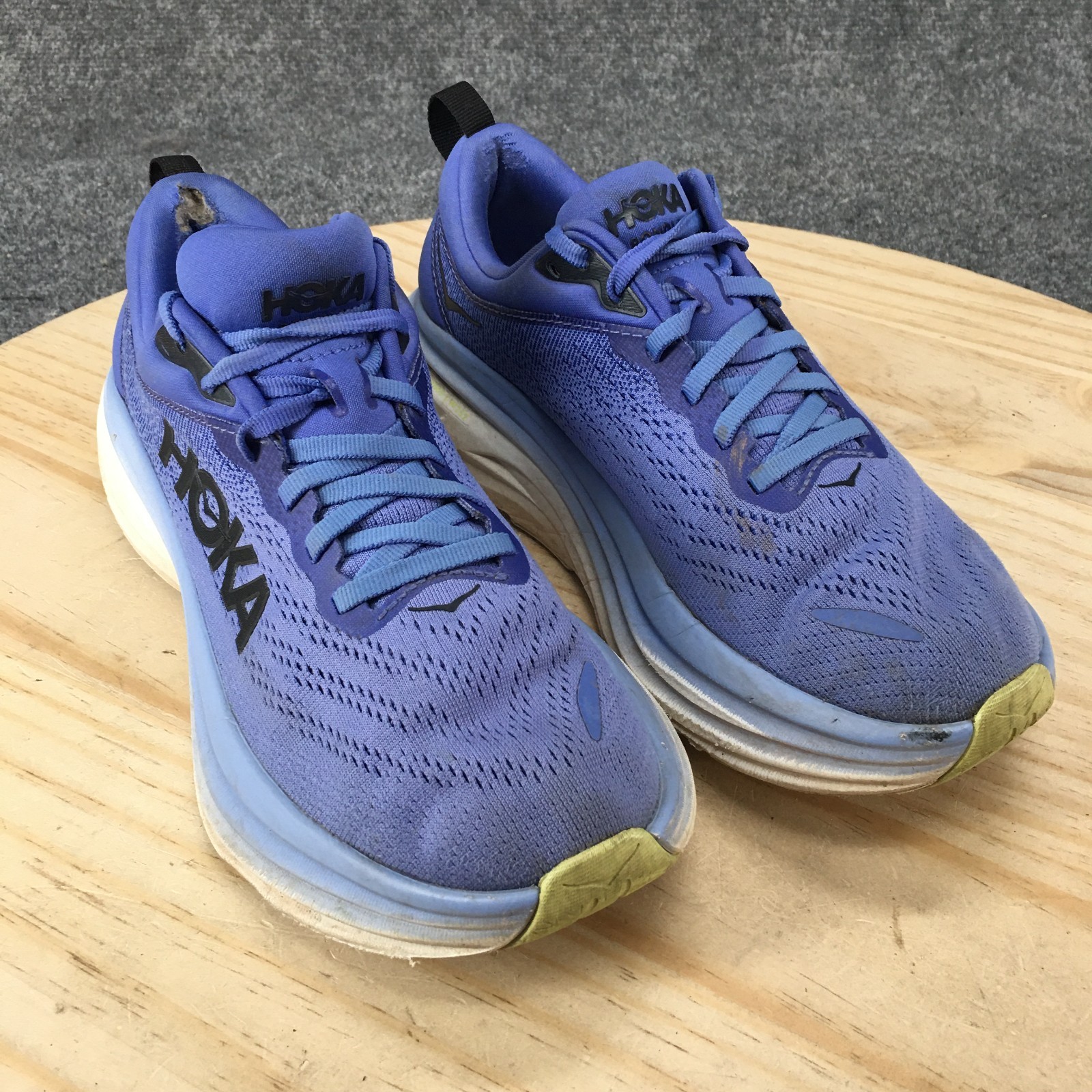 Hoka One Shoes Womens 7.5 B Blue Bondi 8 Running Casual Sneakers Mesh Low Top thumbnail 3