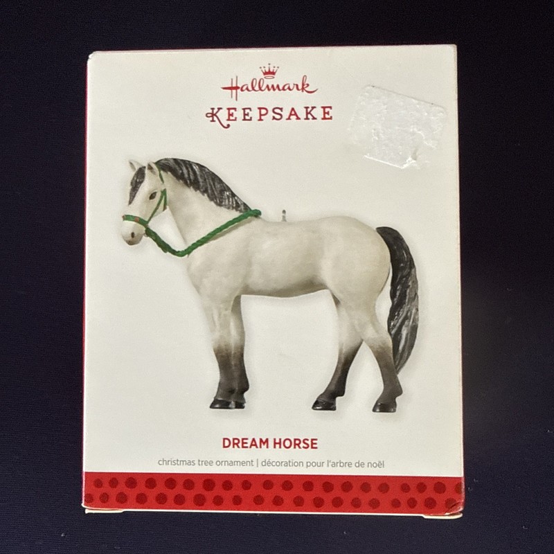 Vintage  2013 Dream Horse Hallmark Keepsake Ornament Gray