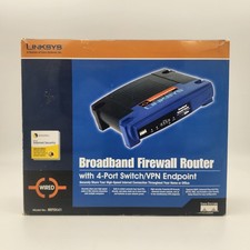 Linksys BEFSX41 Broadband Firewall Router 4-Port Switch VPN Endpoint Wired Blue