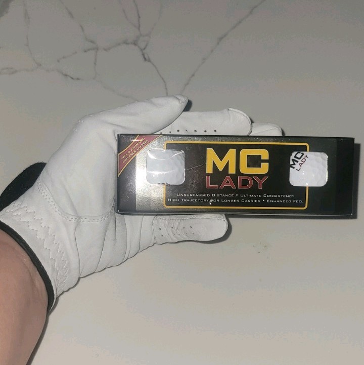 Glove Left With Three  Pack Mc Lady Golf Balls New