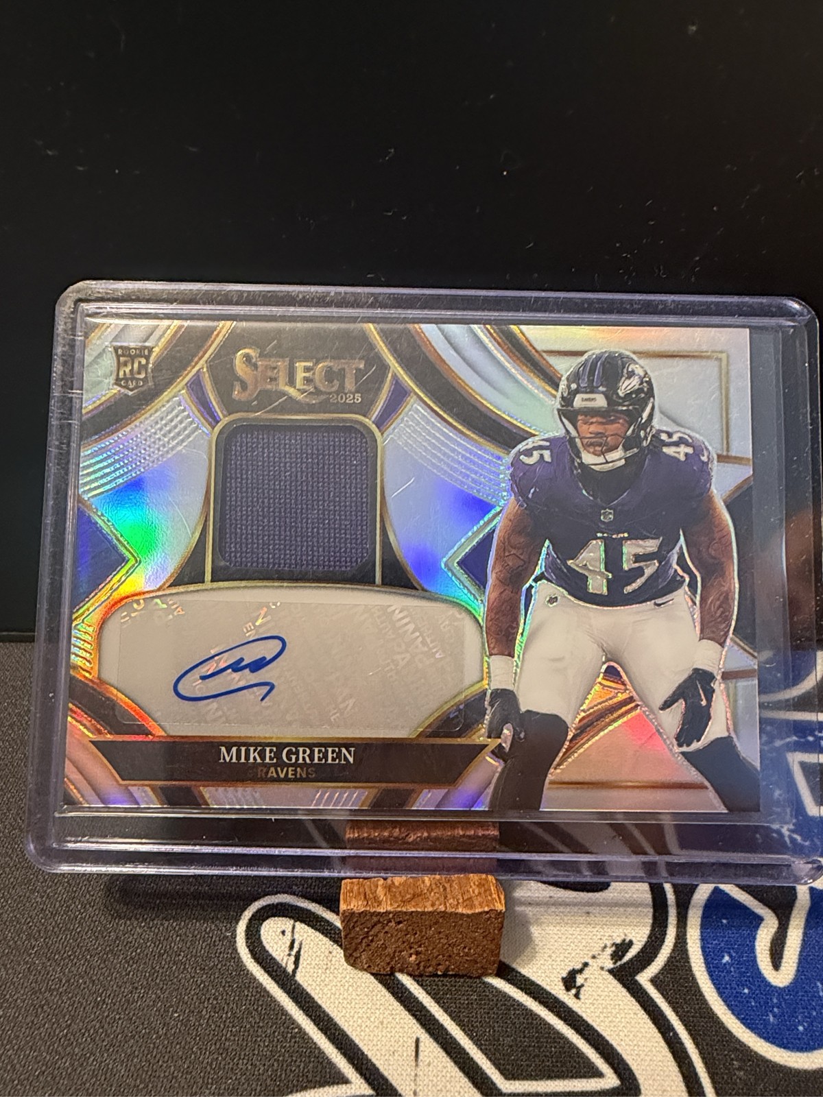 2025 Panini Select Mike Green Rookie Patch Auto Prizm RPA Ravens /249 #RSMP-MGR
