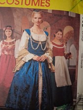 McCalls 2663 Medieval Renaissance Costume Size 20-22 Extra Large Sewing Pattern