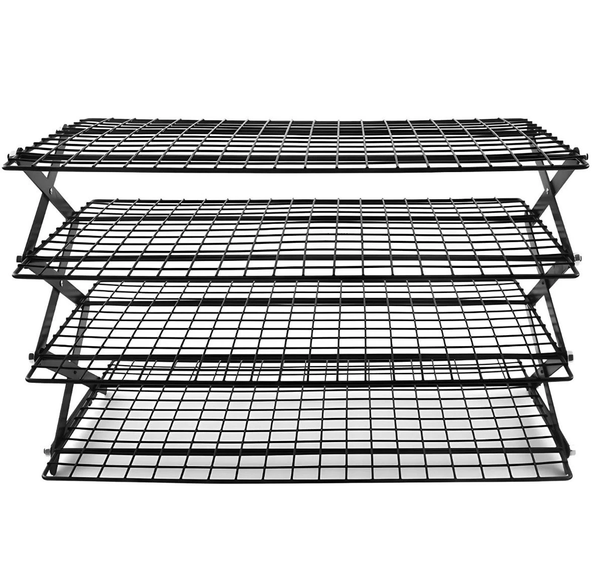 4-Tier Collapsible Cooling Racks for Baking - Iron Wire Foldable, Space Saving
Opens in a new window