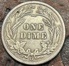 1914-D Barber Dime USA Historic 🇺🇸 Silver Coin 🔥