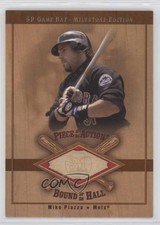 2001 SP Game Bat Milestone Edition Mike Piazza #B-MP HOF 2u3