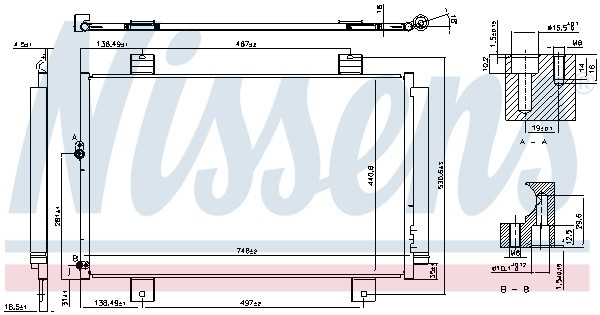 1X Nissens 940640 Kondensator Klimaanlage FüR Toyota-image