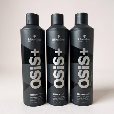 Schwarzkopf OSIS+ Session Label Texture Hairspray 14.7 oz   3 Pack Jumbo
