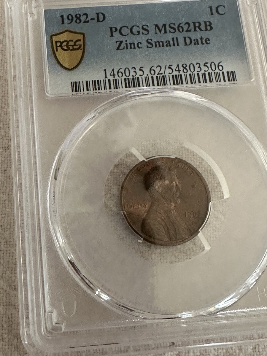 スモールデイト 1982年 リンカーン1Cペニー ミントマークD スモール