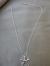 Sterling Silver 18 Necklace and Sterling Silver Starfish Pendant
