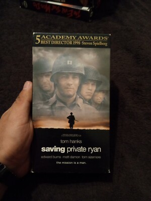 VHS Tape Saving Private Ryan Tom Hanks Edward Burns Matt Damon