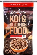 Blue Ridge Koi Fish Food 25lb - Koi Food 3/16  Color Rich Formula Goldfish Food,
