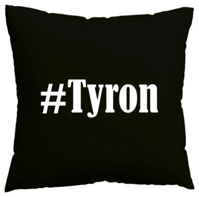 Kissenbezug #Tyron I love Tyron Schwarz 116651