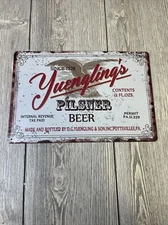 Yuengling's Pilsner Beer Bar Pub Happy Hour Rustic Metal Sign 8 x 12 Inches