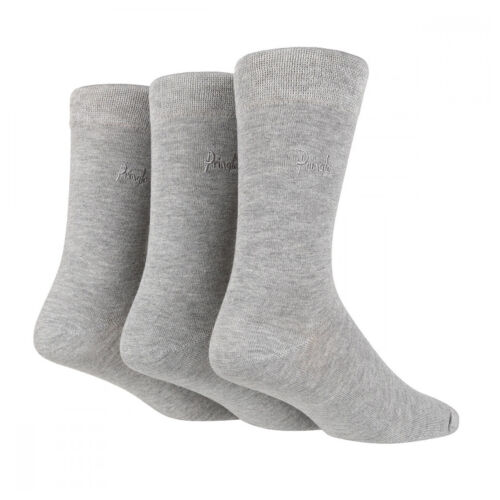 Pringle Socks 3 Pair Comfort Cuff Plain Bamboo Gentle Grip Smooth Toe Seams - 第 1/9 張圖片