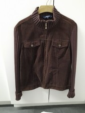 VINTAGE CASUALCLUB BROWN JACKET WITH KNITTED SLEEVES