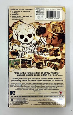 ジャッカス　VHS 2/3 RARE Vintage 2003 JACKASS the Movie VHS Tape Special Edition