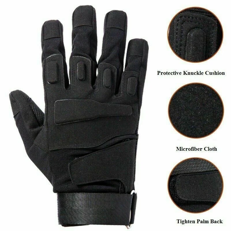US Men Army Military Tactical Shooting Motorcycle Hunt Half & Full Finger Gloves - Image 4 of 4
