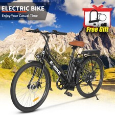 2025 E-Bike 26" Electric Bike for Adults 500W Motor Snow Bicycle -Commuter Ebike