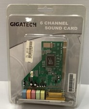 Gigatech 6 Channel Sound card PC Chipset CM18738 New Old stock Computer