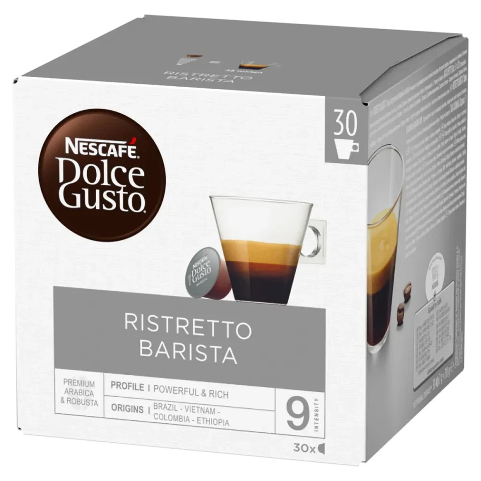 90 Capsule Caffè Espresso BARISTA Sistema DOLCE GUSTO Originali 80 + 10 Omaggio