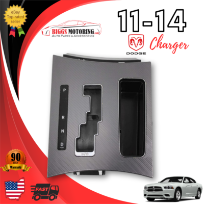 2011-2014 DODGE CHARGER MICRO WOVEN GEAR SHIFTER BEZEL 1JQ55AAAAE
