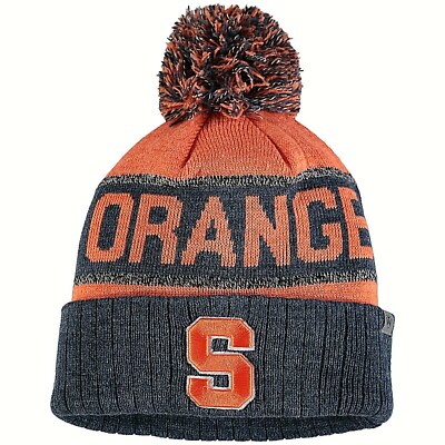 Syracuse Orangemen NCAA  ''Below Zero'' Cuffed Knit Hat with Pom  C