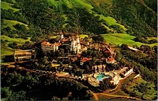Aerial View Hearst Castle Grounds San Simeon California CA Hwy 1 Postcard UNP