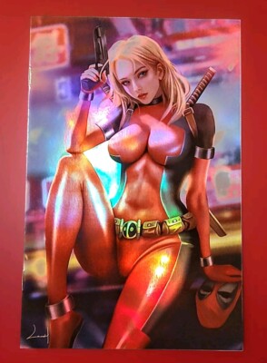 WAIFU CHRONICLES #1 Lady Deadpool Cosplay Whatnot Nice FOIL Variant Shyguyz LE10