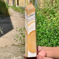 1.86LB Natural Picture Jade Mineral Crystal Obelisk Healing Specimen